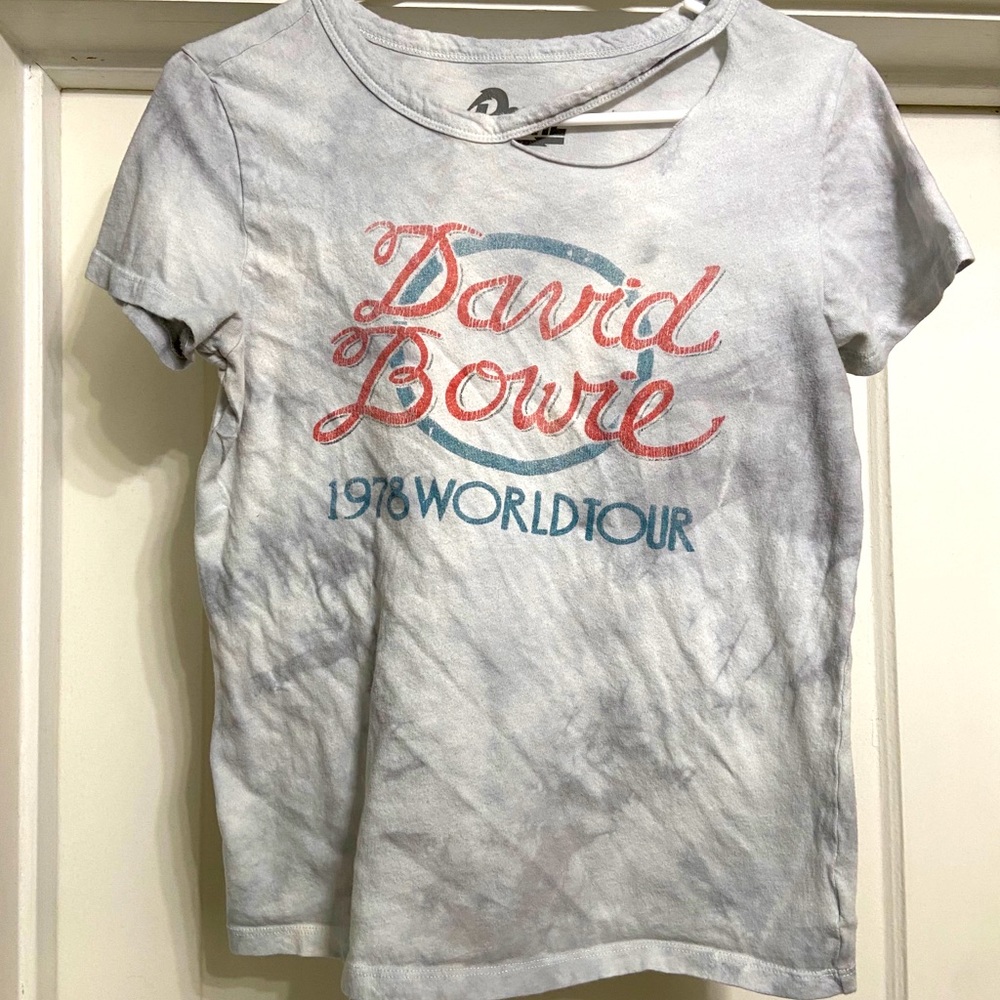 David Bowie distressed tee